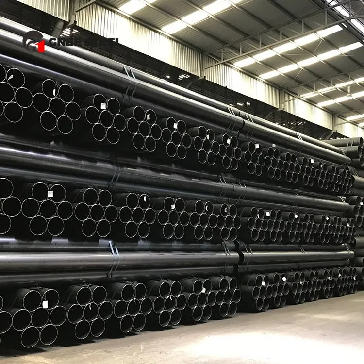 Schwarzes nahtloses Rohr