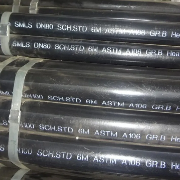 AISI B36.10 ASTM A106 B Nahtloses schwarzes Stahlrohr