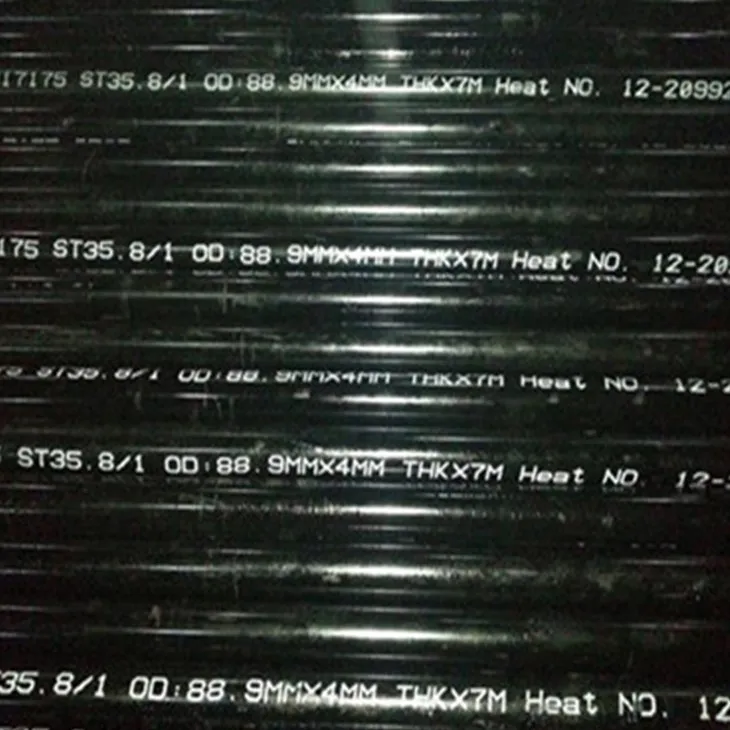 DIN 17175 St35.8 Nahtloses Kohlenstoffstahlrohr